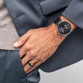 Black Gents Quartz Watch with DayDate Collection Automne-Hiver Bering