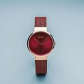 Red & Rose Gold Ladies Quartz Watch Collection Printemps-Eté Bering