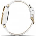 Gold and white ladies multisport smartwatch with leather strap Collection Printemps-Eté Garmin