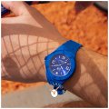 Blue silicone watch with sunray dial - Size Medium Collection Printemps-Eté Ice-Watch