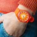 Orange solar powered quartz watch Collection Printemps-Eté Ice-Watch